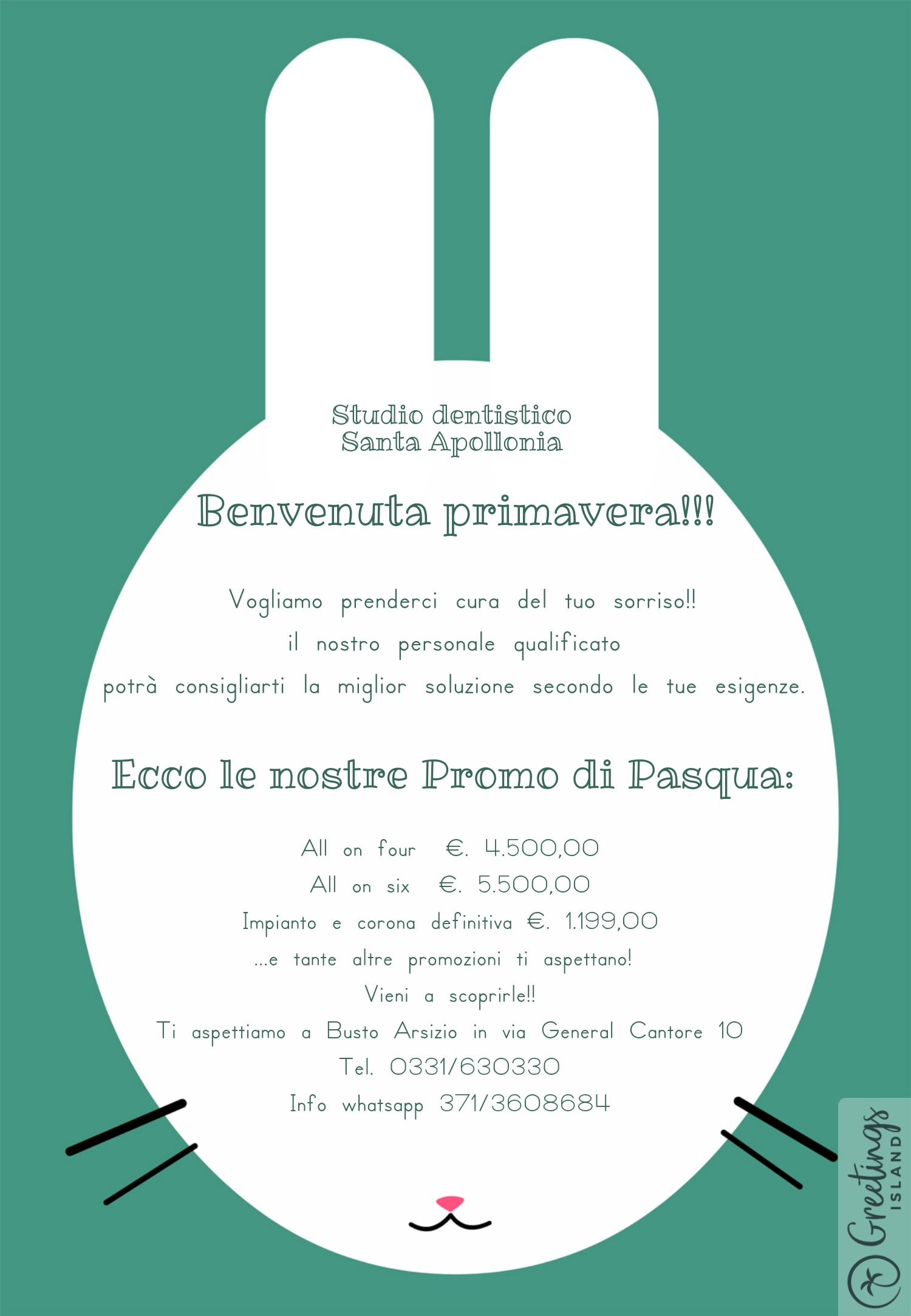 Invito allo Studio Dentistico e promo